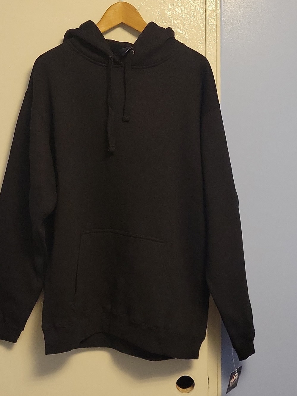 J. America Black Pullover Hoodie